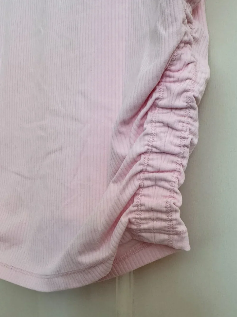 Lululemon All It Takes Ribbed Nulu Short Sleeve Ruched T Shirt Pink Size 8/10